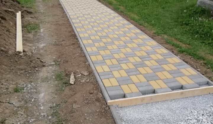 Realizácia prístupovej cesty a chodníkov na cintorín - rok 2019