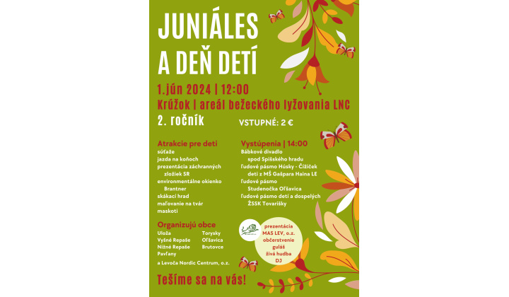 JUNIÁLES A DEŇ DETÍ 1. jún 2024