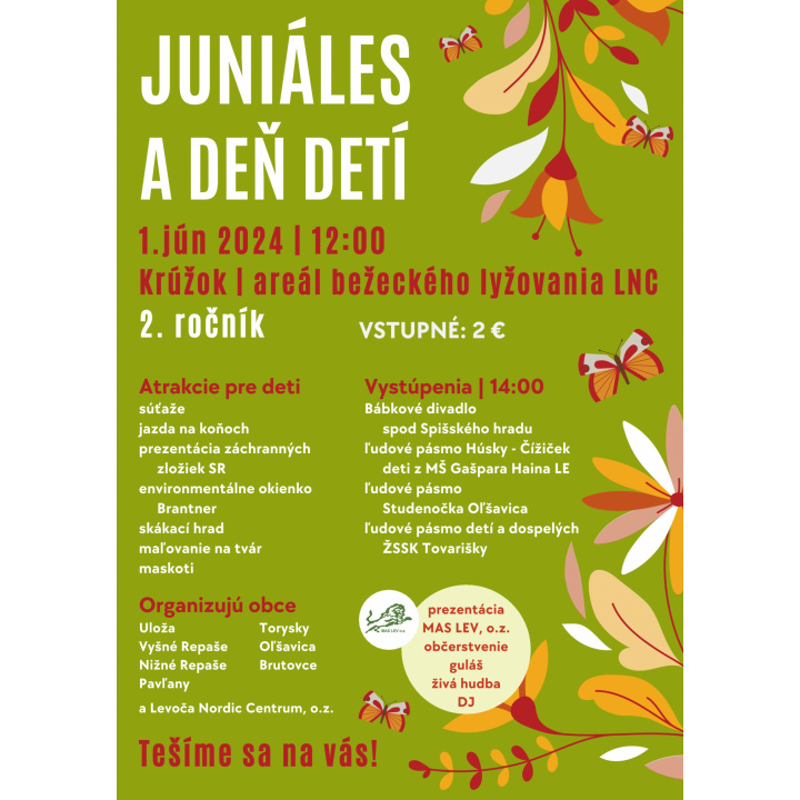 JUNIÁLES A DEŇ DETÍ 1. jún 2024