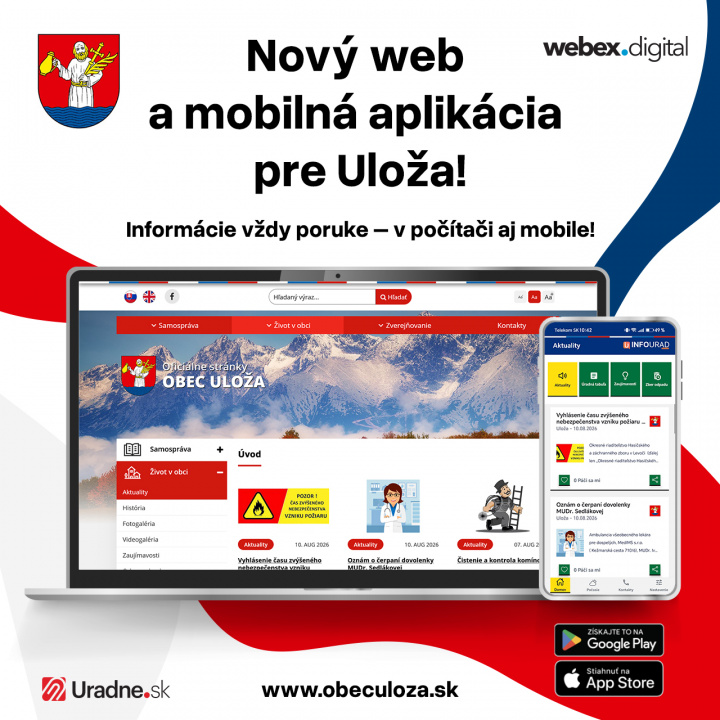 Nový web a mobilná aplikácia InfoÚrad pre našu obec