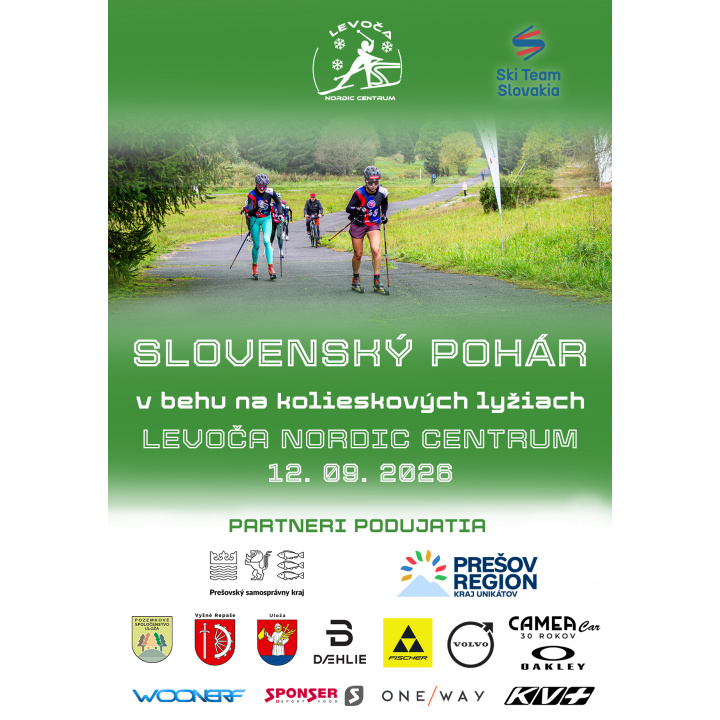 Oznámenie o konaní pretekov - Slovenský pohár v behu na kolieskových lyžiach 12.09.2026 - LEVOČA NORDIC CENTRUM