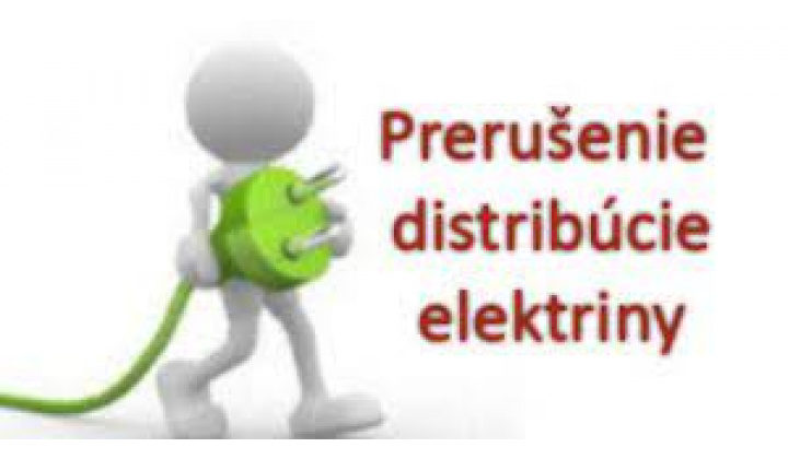 Oznámenie o prerušení distribúcie elektriny dňa  29.júla 2025 od 08:20 h do 12:30 h